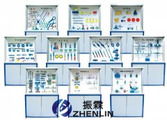 鉗工工藝學陳列柜,鉗工工藝學專用陳列柜--上海振霖公司